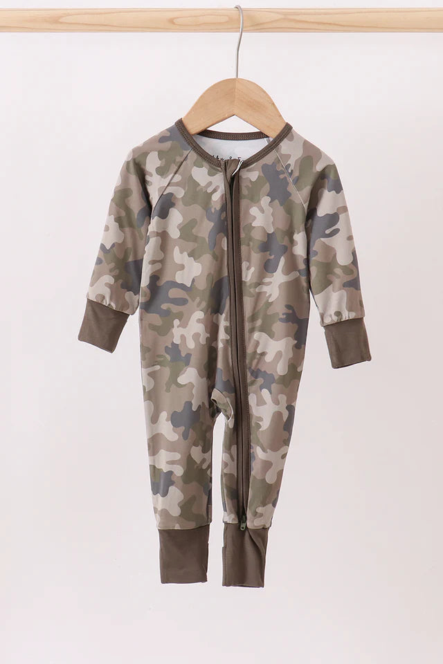 Camouflage Bamboo Romper