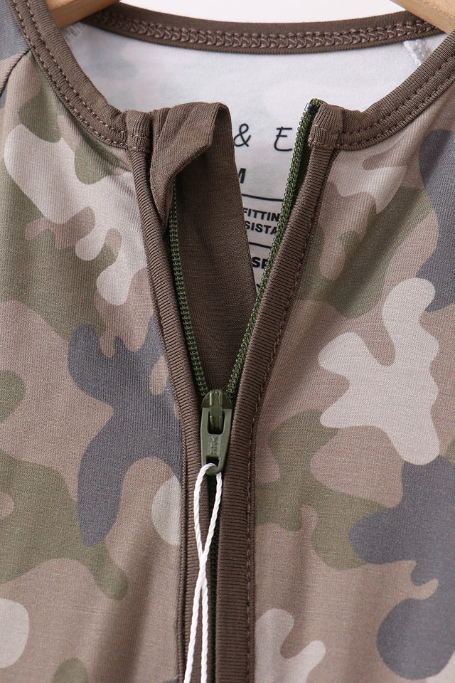 Camouflage Bamboo Romper