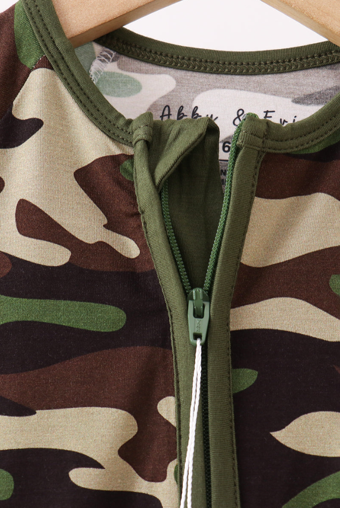 Classic Camo Bamboo Romper