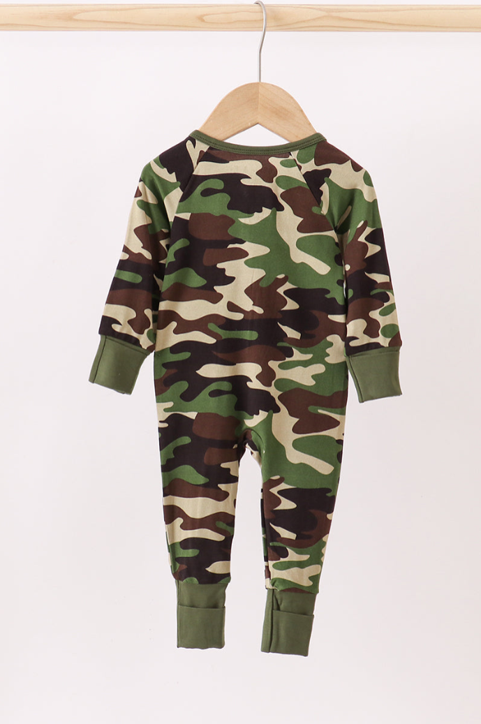 Classic Camo Bamboo Romper
