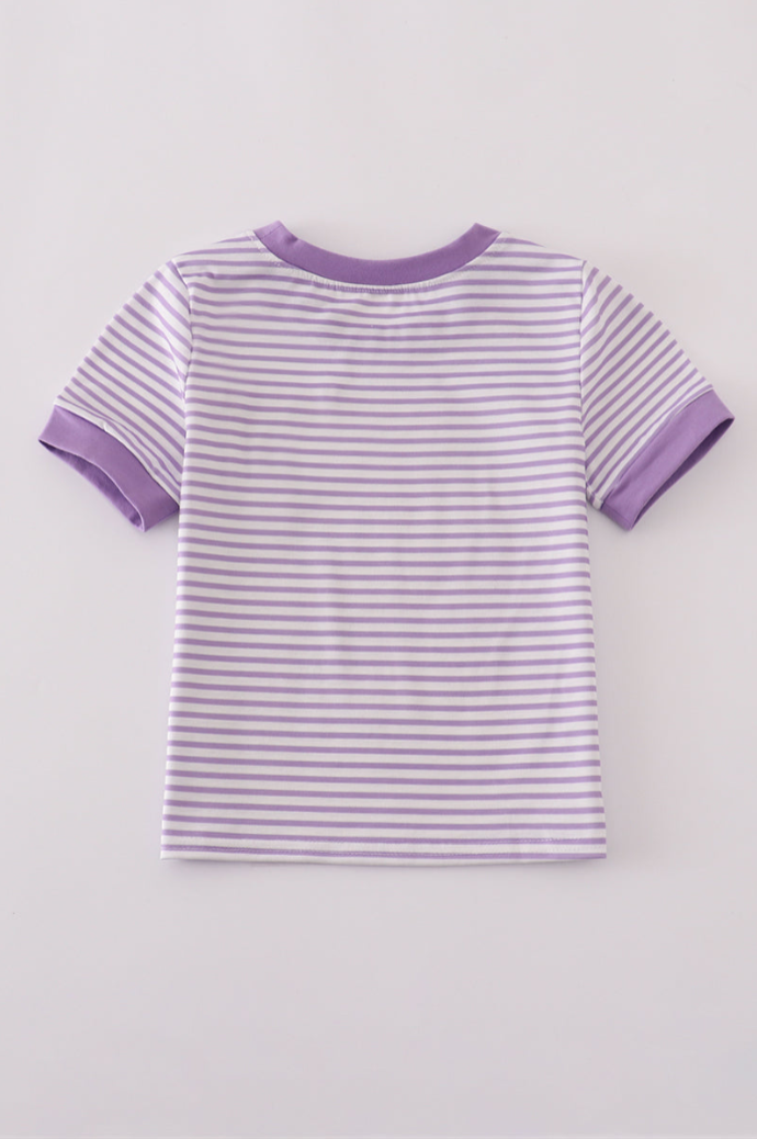 LSU Striped Top